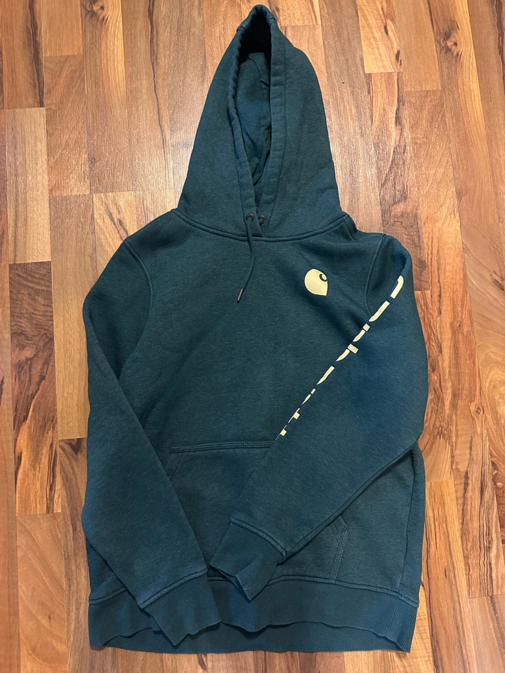 Carhartt Dark Teal Logo Hoodie